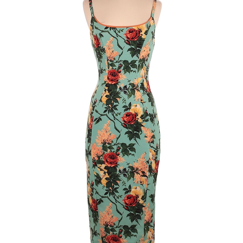 Rare Pinup Couture Sherbet Bella Roses floral Jayne dress